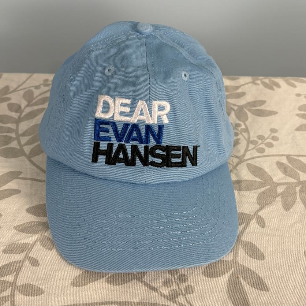 Dear Evan Hansen Broadway Hat Blue Back On Stage 2021 Adjustable Cap